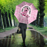 Give Cancer The Boot Pink Cowgirl Umbrella Hawaiian Paniolo Mixed Quilt Pattern Style