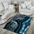 Polynesia Dashiki Area Rug Polynesia and Africa Traditional Special Together Blue LT9 - Polynesian Pride