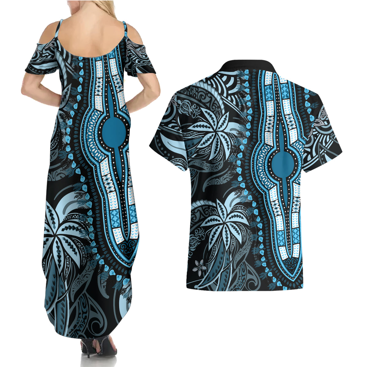 polynesia-dashiki-couples-matching-summer-maxi-dress-and-hawaiian-shirt-polynesia-and-africa-traditional-special-together-blue