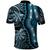 Polynesia Dashiki Polo Shirt Polynesia and Africa Traditional Special Together Blue LT9 - Polynesian Pride