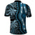 Polynesia Dashiki Polo Shirt Polynesia and Africa Traditional Special Together Blue LT9 - Polynesian Pride