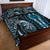 Polynesia Dashiki Quilt Bed Set Polynesia and Africa Traditional Special Together Blue LT9 - Polynesian Pride