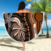 Polynesia Dashiki Beach Blanket Polynesia and Africa Traditional Special Together Gold LT9 - Wonder Print Shop