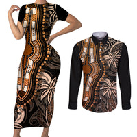 polynesia-dashiki-couples-matching-short-sleeve-bodycon-dress-and-long-sleeve-button-shirts-polynesia-and-africa-traditional-special-together-gold