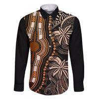 polynesia-dashiki-family-matching-off-shoulder-short-dress-and-hawaiian-shirt-polynesia-and-africa-traditional-special-together-gold