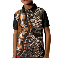 Polynesia Dashiki Kid Polo Shirt Polynesia and Africa Traditional Special Together Gold LT9 Kid Gold - Polynesian Pride