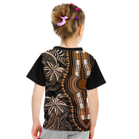 Polynesia Dashiki Kid T Shirt Polynesia and Africa Traditional Special Together Gold LT9 - Polynesian Pride