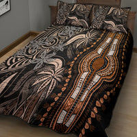 Polynesia Dashiki Quilt Bed Set Polynesia and Africa Traditional Special Together Gold LT9 - Polynesian Pride
