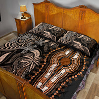 Polynesia Dashiki Quilt Bed Set Polynesia and Africa Traditional Special Together Gold LT9 - Polynesian Pride