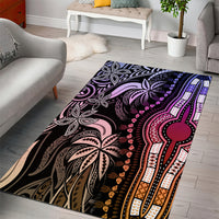 Polynesia Dashiki Area Rug Polynesia and Africa Traditional Special Together Pastel LT9 - Polynesian Pride
