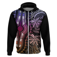 Polynesia Dashiki Hoodie Polynesia and Africa Traditional Special Together Pastel LT9 - Polynesian Pride