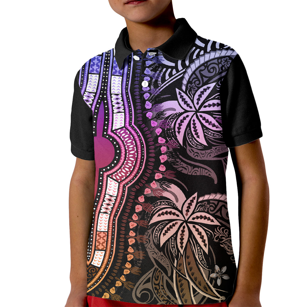 Polynesia Dashiki Kid Polo Shirt Polynesia and Africa Traditional Special Together Pastel LT9 Kid Pastel - Polynesian Pride