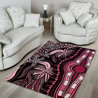 Polynesia Dashiki Area Rug Polynesia and Africa Traditional Special Together Pink LT9 - Polynesian Pride