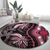 Polynesia Dashiki Round Carpet Polynesia and Africa Traditional Special Together Pink LT9 - Polynesian Pride