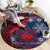 Samoa Manuia Le Kirisimasi Round Carpet Samoan Fishing Tribal Pattern Christmas Vibe LT9 - Polynesian Pride