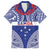 Personalised Toa Samoa Rugby Spirit Family Matching Long Sleeve Bodycon Dress and Hawaiian Shirt Blue Samoan Tribal Pattern - Polynesian Pride