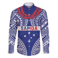 Personalised Toa Samoa Rugby Spirit Family Matching Summer Maxi Dress and Hawaiian Shirt Blue Samoan Tribal Pattern - Polynesian Pride