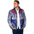 Personalised Toa Samoa Rugby Spirit Padded Jacket Blue Samoan Tribal Pattern - Polynesian Pride
