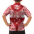Personalised Toa Samoa Rugby Spirit Family Matching Summer Maxi Dress and Hawaiian Shirt Red Samoan Tribal Pattern - Polynesian Pride