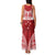 Personalised Toa Samoa Rugby Spirit Family Matching Tank Maxi Dress and Hawaiian Shirt Red Samoan Tribal Pattern - Polynesian Pride