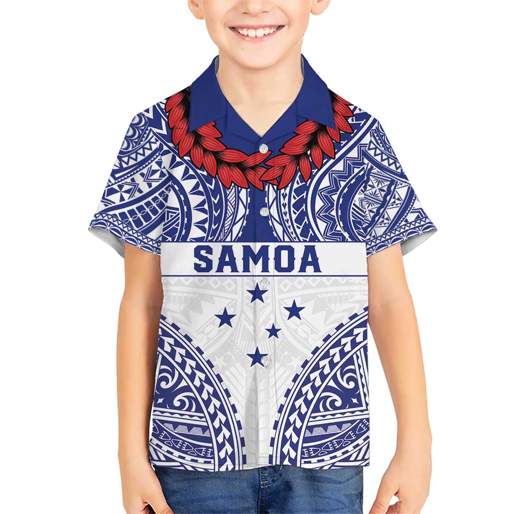 Personalised Toa Samoa Rugby Spirit Family Matching Short Sleeve Bodycon Dress and Hawaiian Shirt White Samoan Tribal Pattern - Polynesian Pride