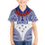 Personalised Toa Samoa Rugby Spirit Family Matching Short Sleeve Bodycon Dress and Hawaiian Shirt White Samoan Tribal Pattern - Polynesian Pride