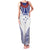Personalised Toa Samoa Rugby Spirit Family Matching Tank Maxi Dress and Hawaiian Shirt White Samoan Tribal Pattern - Polynesian Pride