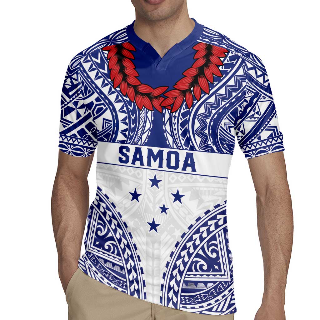 Personalised Toa Samoa Rugby Spirit Rugby Jersey White Samoan Tribal Pattern - Polynesian Pride
