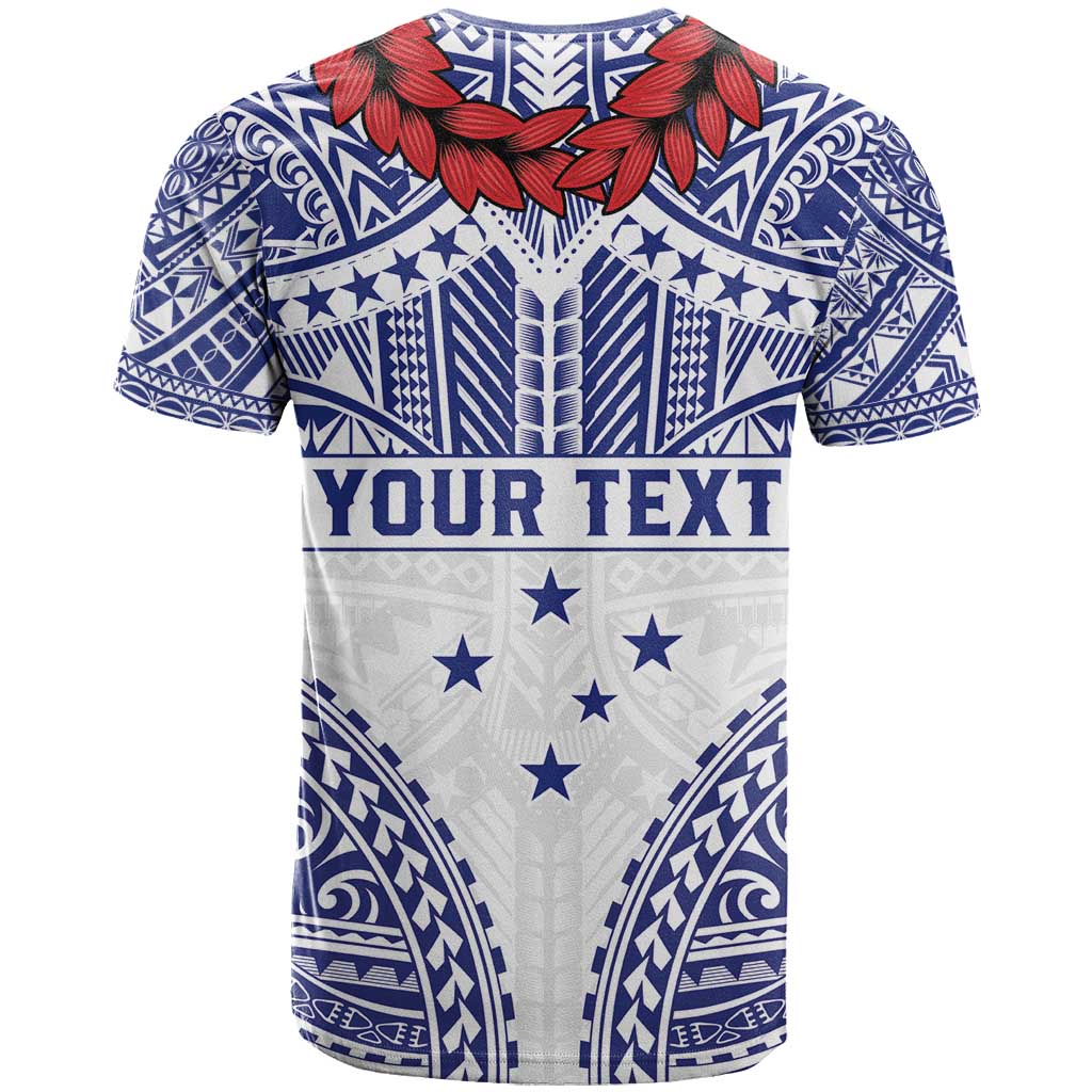 Personalised Toa Samoa Rugby Spirit T Shirt White Samoan Tribal Pattern - Polynesian Pride