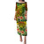 Polynesia Puletasi Pasifika Tribal with Tropical Flowers LT9 Long Dress Reggae - Polynesian Pride