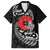 ANZAC Day Aotearoa Silver Fern Maori Personalised Family Matching Off The Shoulder Long Sleeve Dress and Hawaiian Shirt