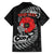 ANZAC Day Aotearoa Silver Fern Maori Personalised Family Matching Off The Shoulder Long Sleeve Dress and Hawaiian Shirt