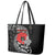 ANZAC Day Aotearoa Silver Fern Maori Personalised Leather Tote Bag