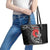 ANZAC Day Aotearoa Silver Fern Maori Personalised Leather Tote Bag