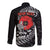 ANZAC Day Aotearoa Silver Fern Maori Personalised Long Sleeve Button Shirt
