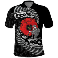 ANZAC Day Aotearoa Silver Fern Maori Personalised Polo Shirt