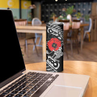 ANZAC Day Aotearoa Silver Fern Maori Personalised Skinny Tumbler