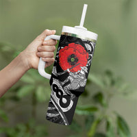 ANZAC Day Aotearoa Silver Fern Maori Personalised Tumbler With Handle