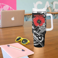 ANZAC Day Aotearoa Silver Fern Maori Personalised Tumbler With Handle