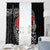 ANZAC Day Aotearoa Silver Fern Maori Personalised Window Curtain