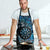 New Zealand Darts Personalised Apron Aotearoa Silver Fern Blue Papua Shell Spirit - Polynesian Pride