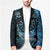 New Zealand Darts Personalised Blazer Aotearoa Silver Fern Blue Papua Shell Spirit - Polynesian Pride