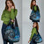 New Zealand Darts Personalised Grocery Bag Aotearoa Silver Fern Blue Papua Shell Spirit