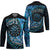 New Zealand Darts Personalised Hockey Jersey Aotearoa Silver Fern Blue Papua Shell Spirit - Polynesian Pride