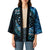 New Zealand Darts Personalised Kimono Aotearoa Silver Fern Blue Papua Shell Spirit - Polynesian Pride