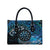 New Zealand Darts Personalised Leather Bag Aotearoa Silver Fern Blue Papua Shell Spirit - Polynesian Pride