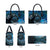 New Zealand Darts Personalised Leather Bag Aotearoa Silver Fern Blue Papua Shell Spirit - Polynesian Pride