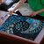 New Zealand Darts Personalised Puzzle Aotearoa Silver Fern Blue Papua Shell Spirit - Polynesian Pride