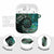 New Zealand Darts Personalised AirPods Case Aotearoa Silver Fern Green Papua Shell Spirit - Polynesian Pride