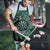 New Zealand Darts Personalised Apron Aotearoa Silver Fern Green Papua Shell Spirit - Polynesian Pride